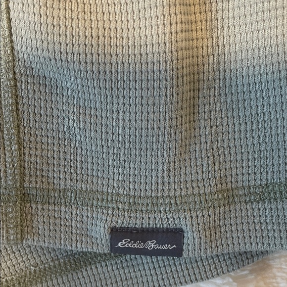 Eddie Bauer Men's thermal crew. Color 0242 herb.  NWT - Picture 5 of 5